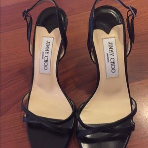 Jimmy Choo Black Sling-back Heel
